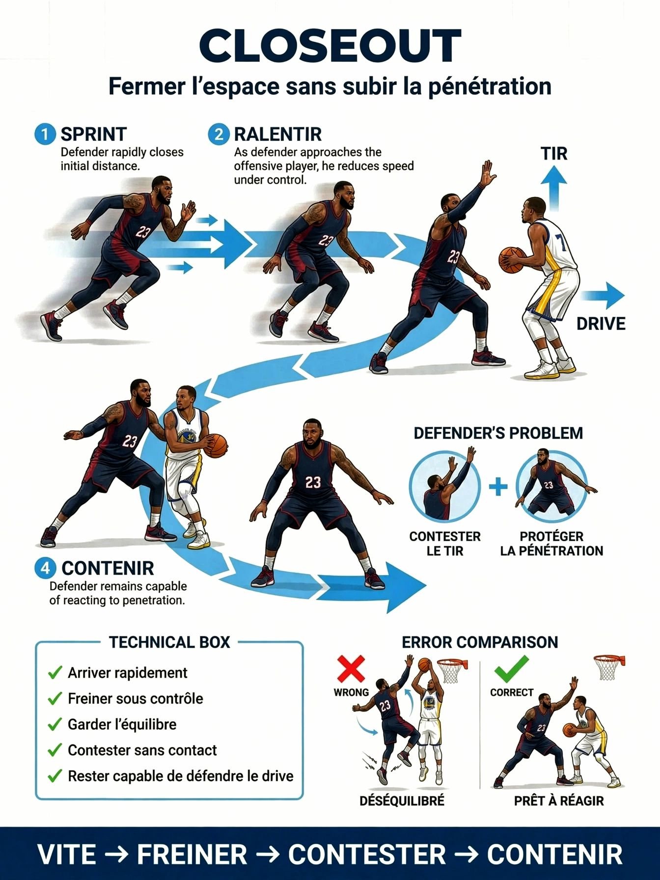 LE ''CLOSE OUT'' AU BASKETBALL